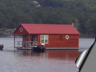 Build or Buy a Small Pontoon Floating Houseboat?