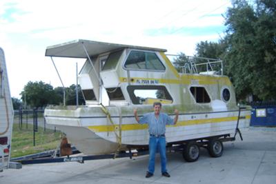 Houseboat Restoration Project - how to restore trailerable ...