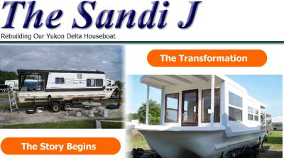 Small Trailerable Houseboats - rebuild a Yukon Delta houseboat