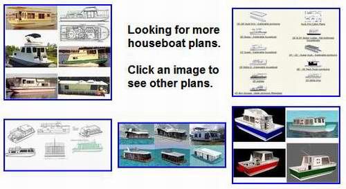 Free Houseboat Plans and Designs for Building a House Boat or Pontoon