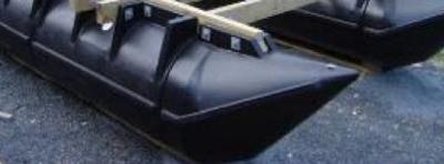 A sample plastic pontoon design used for houseboats.