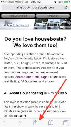 All About Houseboats is mobile friendly