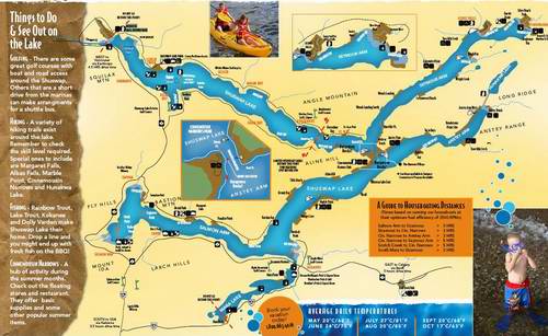 Shuswap Houseboat Rental map