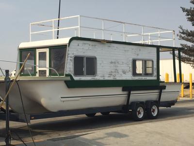 A classic Yukon Delta houseboat 