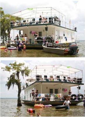 Build your own Houseboat - Sample pictures of our big house boat