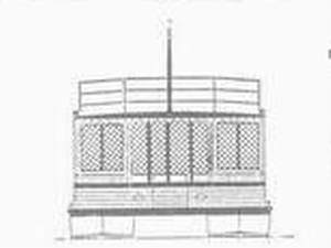 Plans for building a large pontoon houseboat.