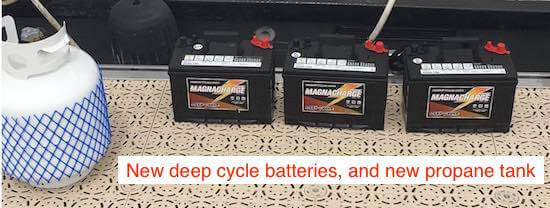 New deep cycle batteries for houseboat Deep cycle battery for houseboats