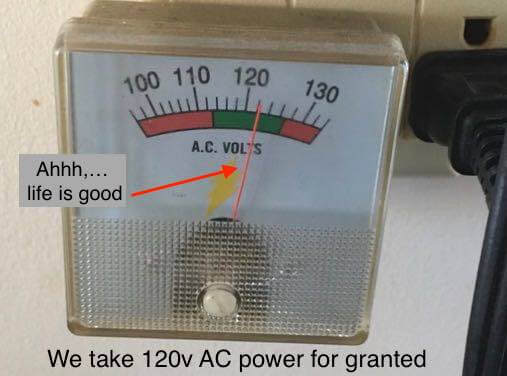 Yeah, we have 120v AC power on our houseboat 120v AC power on your houseboat