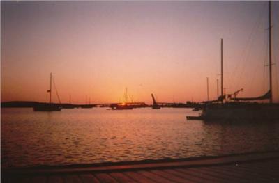 Houseboat Living - the view on anchor in Boot Key Harbor