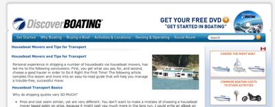 Discover Boating - Houseboat Transport Movers