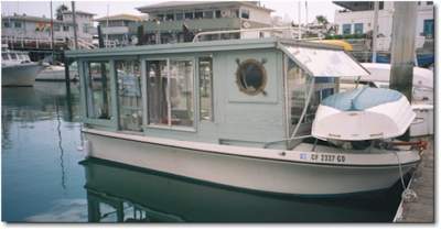 Our trailerable houseboat studio in Santa Barbara CA