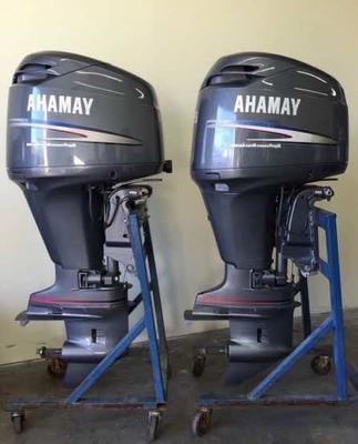 Plenty of twin outboard installations on houseboats