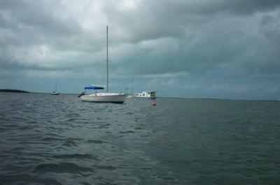 Searoom, my houseboat with a sailboat neighbor