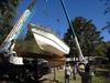 Catamaran Houseboat - removing hull #1 from mold