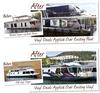 House Boat Graphics - a boat before, and a boat after application