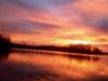 Sunset from my rear deck of the houseboat