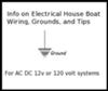 Marine electrical, ground info for houseboats.