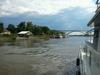 The view from our houseboat on the Mississippi