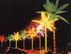Lighted decorative palm trees for houseboats
