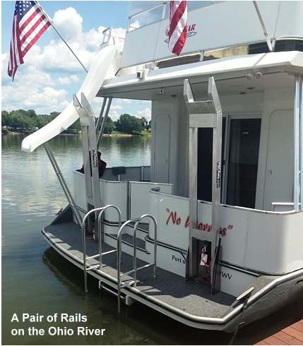 Vertical Houseboat PWC Rails Vertical Houseboat PWC Rails