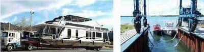 Houseboat Trailers - Hydraulic Flat Bed, Travel Lifts