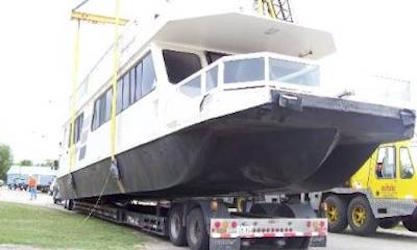 Houseboat Transport - small, medium, large house boats