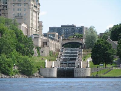 Houseboating on the Rideau Canal, Ontario, Canada