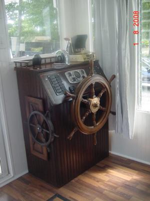 Steel Hull Lazy Days Houseboat Helm