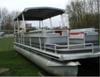 A typical Harris Flote Bote pontoon boat