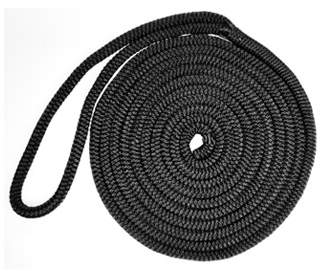 Black Nylon Double Braid Dock Lines