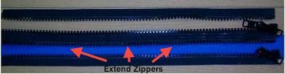 Extend Zipper - boat zipper extenders